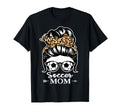Soccer Mom Messy Bun Hair Funny T-Shirt - Fun Novelty Design for Adults - T-Shirt, Sweatshirt, Hoodie