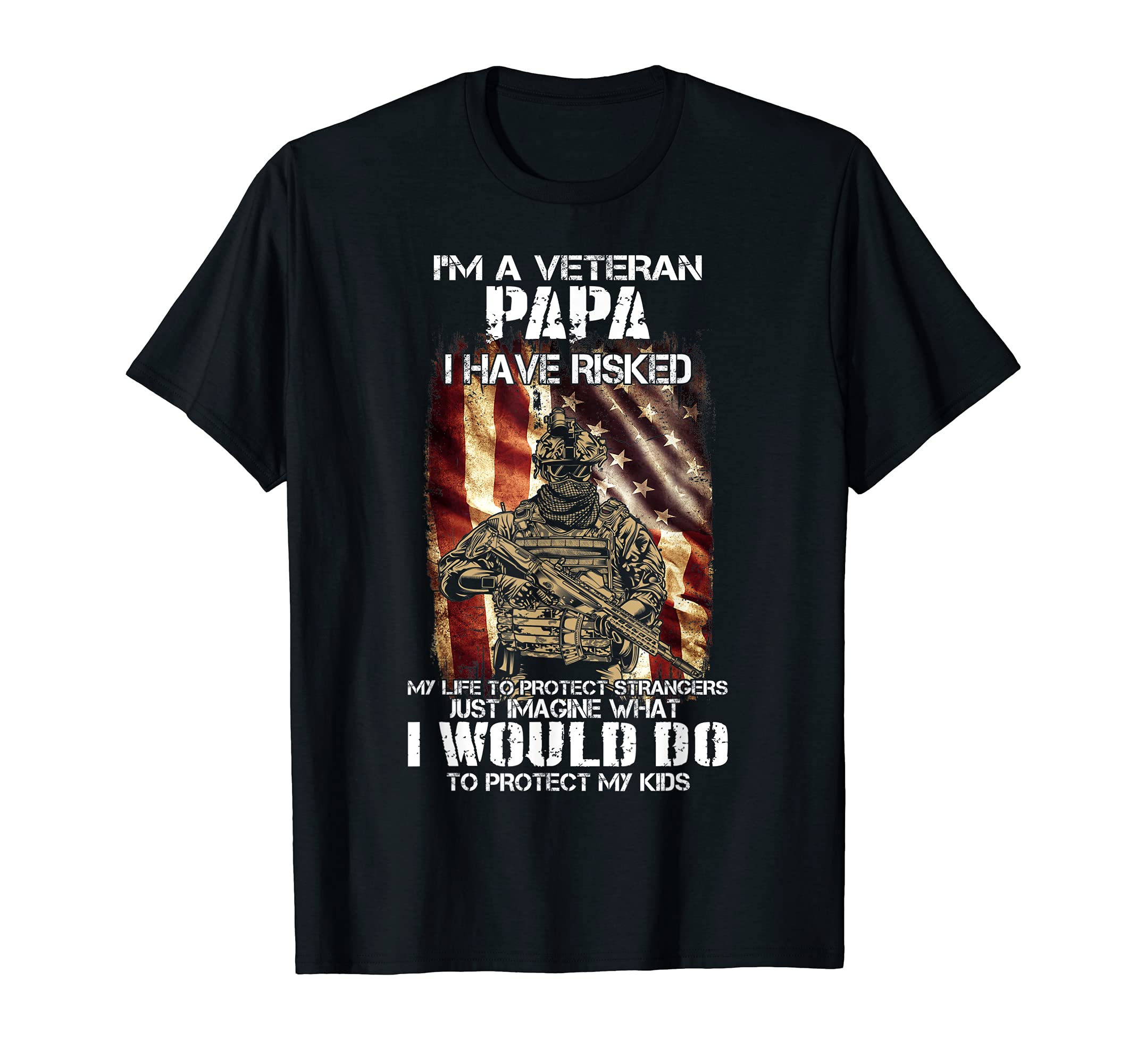 U S Army Veteran Gift Dad Im Papa T-Shirt - Trendy Graphic for Adults - T-Shirt, Sweatshirt, Hoodie