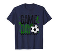 Game Day Soccer Season Black Green Gold T-Shirt - Minimalist Print Unisex - T-Shirt, Sweatshirt, Hoodie