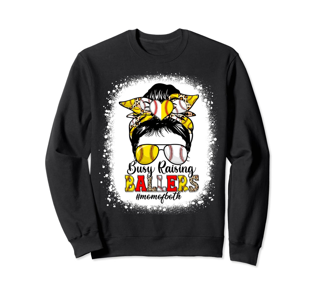 Busy Raising Ballers Baseball Sweatshirt - Novelty Apparel Men Women - T-Shirt, Sweatshirt, Hoodie