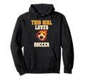 This Loves Soccer Game Day Female Hoodie - Custom Art Print for Adults - T-Shirt, Sweatshirt, Hoodie