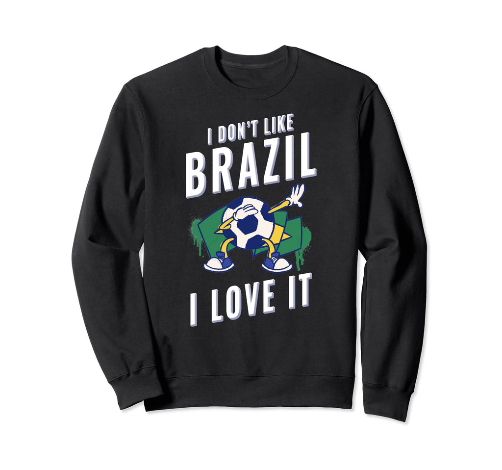 Brazil Soccer Supporters Fun Flag Sweatshirt - Unique Graphic Men Women - T-Shirt, Sweatshirt, Hoodie
