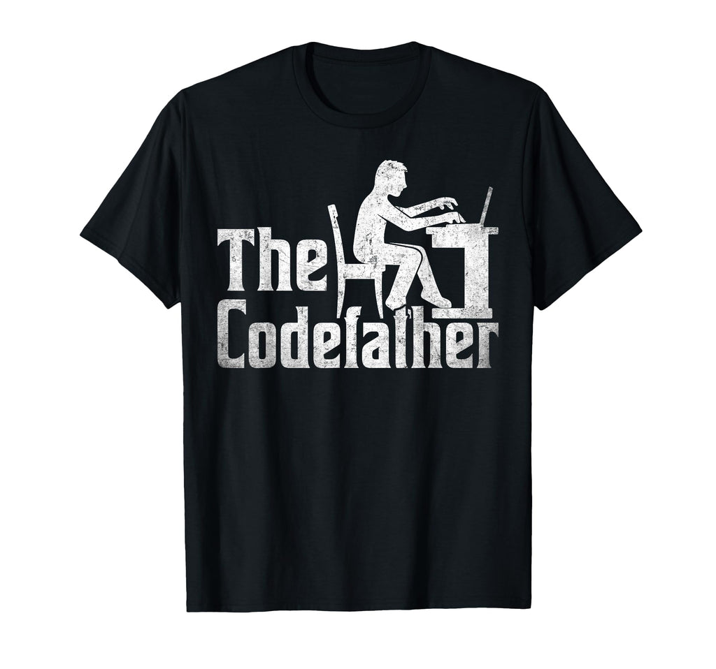 Codefather Funny Programmer Dad Computer T-Shirt - Custom Art Print Unisex - T-Shirt, Sweatshirt, Hoodie