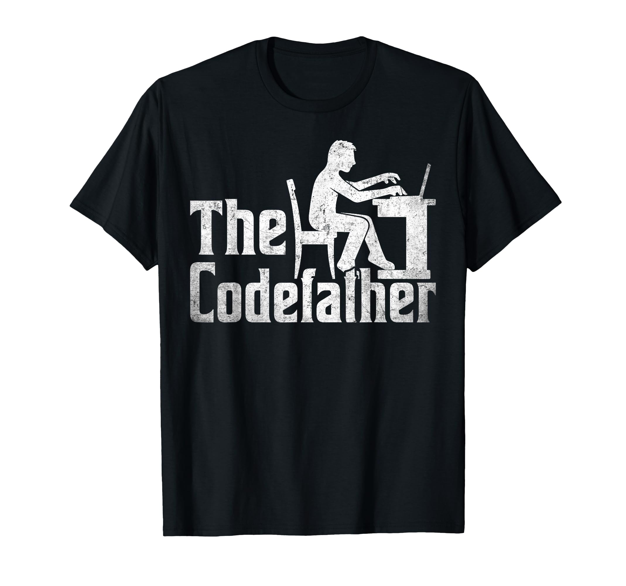 Codefather Funny Programmer Dad Computer T-Shirt - Custom Art Print Unisex - T-Shirt, Sweatshirt, Hoodie
