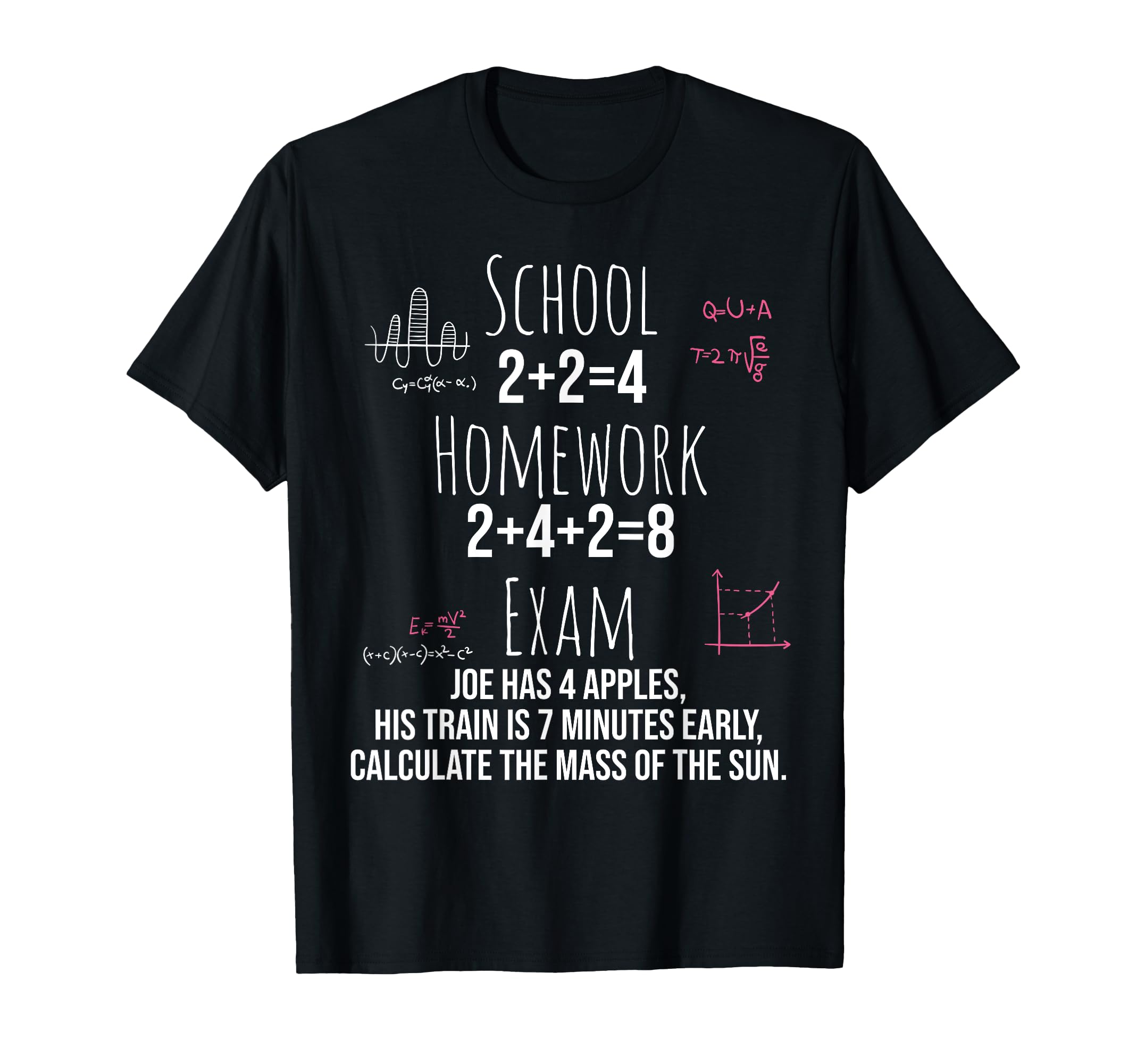 Funny Math Gift Teen Tween Teacher T-Shirt - Custom Art Print Men Women - T-Shirt, Sweatshirt, Hoodie