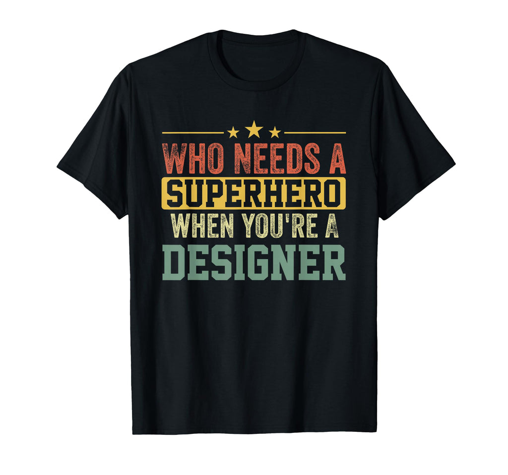Funny Designer Superhero Dad T-Shirt - Minimalist Print Unisex - T-Shirt, Sweatshirt, Hoodie