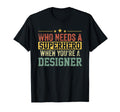 Funny Designer Superhero Dad T-Shirt - Minimalist Print Unisex - T-Shirt, Sweatshirt, Hoodie