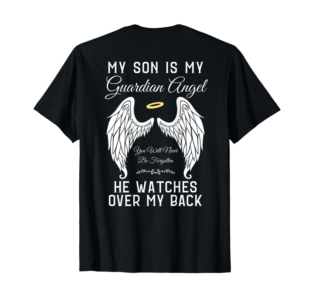 My Son Is My Guardian Angel Heaven T-Shirt - Graphic Print for Adults - T-Shirt, Sweatshirt, Hoodie