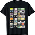 Cassette Tapes Mixtapes, Retro 1980s Music Lover - Adult & Kids T-Shirts, Sweatshirts & Hoodies apparel design preview 1