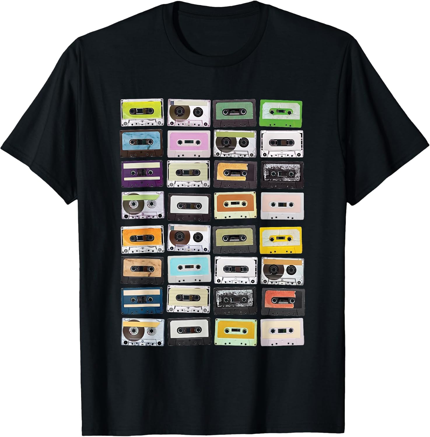 Cassette Tapes Mixtapes, Retro 1980s Music Lover - Adult & Kids T-Shirts, Sweatshirts & Hoodies apparel design preview 1