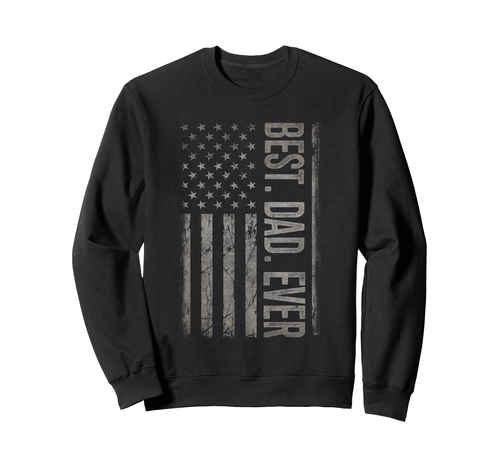 Best Dad Ever Us American Flag Sweatshirt - Custom Art Print for Adults - T-Shirt, Sweatshirt, Hoodie