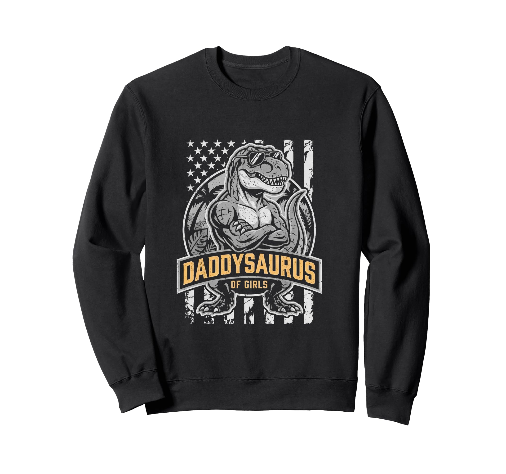 Daddy Saurus Daughter Dad Fathers Sweatshirt - Trendy Graphic for Adults - T-Shirt, Sweatshirt, Hoodie
