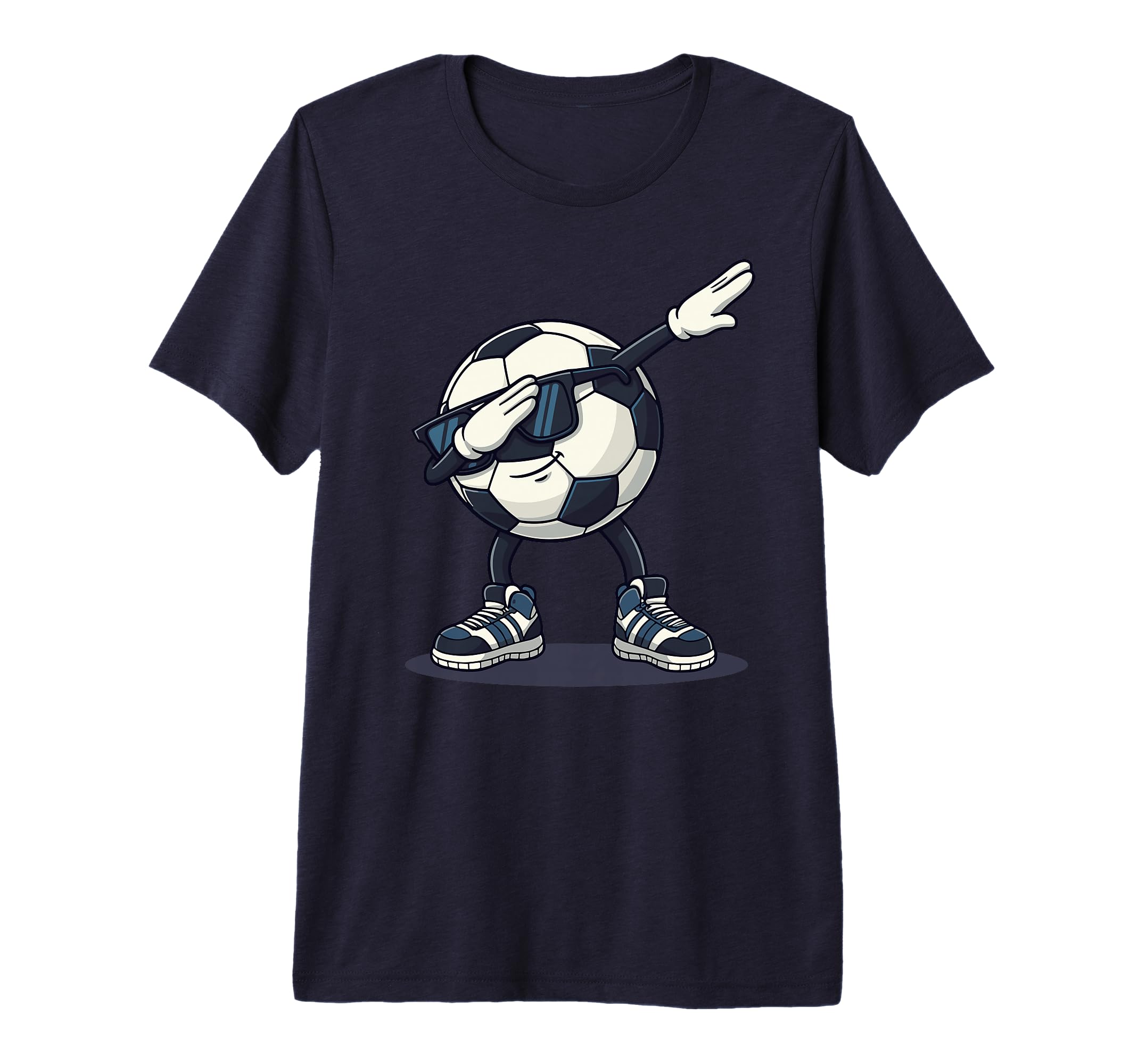 Soccer Ball Dabbing Cartoon Funny T-Shirt - Graphic Print Men Women - T-Shirt, Sweatshirt, Hoodie