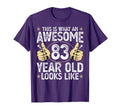 This Is What Awesome 83 Year Old T-Shirt - Casual Everyday Wear Unisex - T-Shirt, Sweatshirt, Hoodie