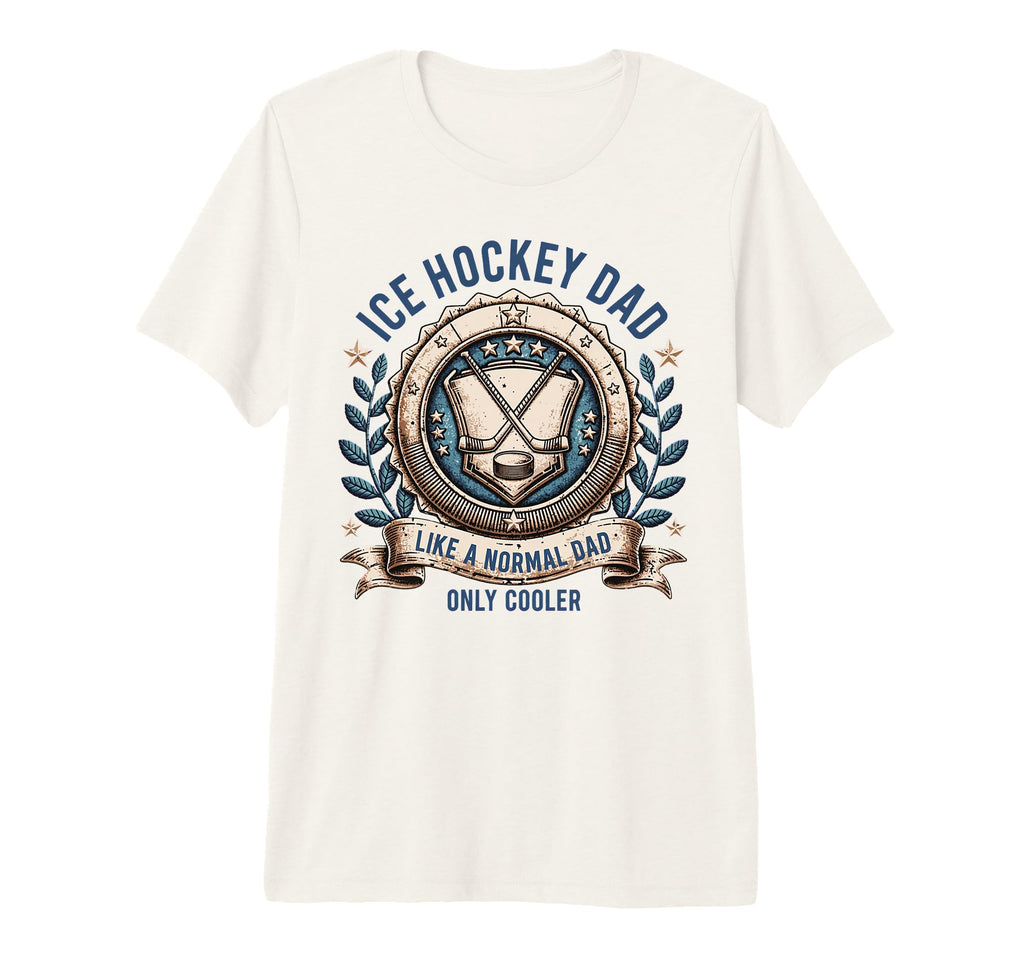 Mens Usa Patriotic Ice Hockey Dad Tri T-Shirt - Fun Novelty Design Unisex - T-Shirt, Sweatshirt, Hoodie
