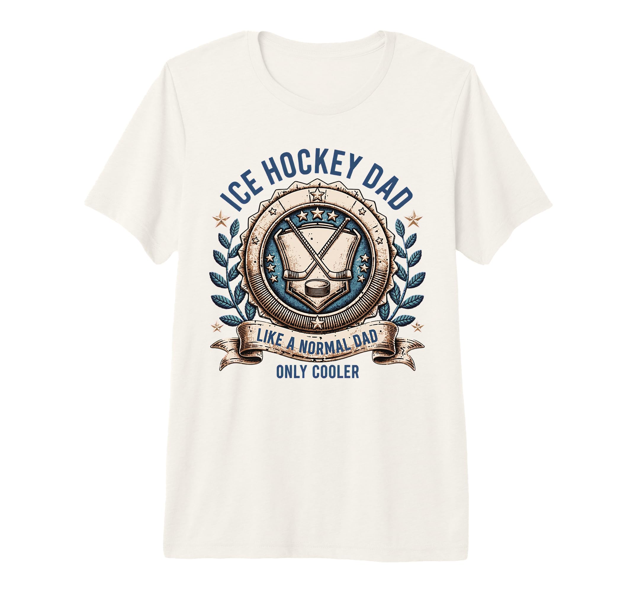 Mens Usa Patriotic Ice Hockey Dad Tri T-Shirt - Fun Novelty Design Unisex - T-Shirt, Sweatshirt, Hoodie