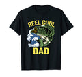 Reel Dad Fishing Fathers Day Dad Daddy T-Shirt - Minimalist Print Unisex - T-Shirt, Sweatshirt, Hoodie