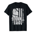 Usa Flag Softball Dad Softball Game T-Shirt - Novelty Apparel Men Women - T-Shirt, Sweatshirt, Hoodie