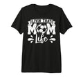 Livin That Soccer Mom Life Tri Blend T-Shirt - Minimalist Print Men Women - T-Shirt, Sweatshirt, Hoodie