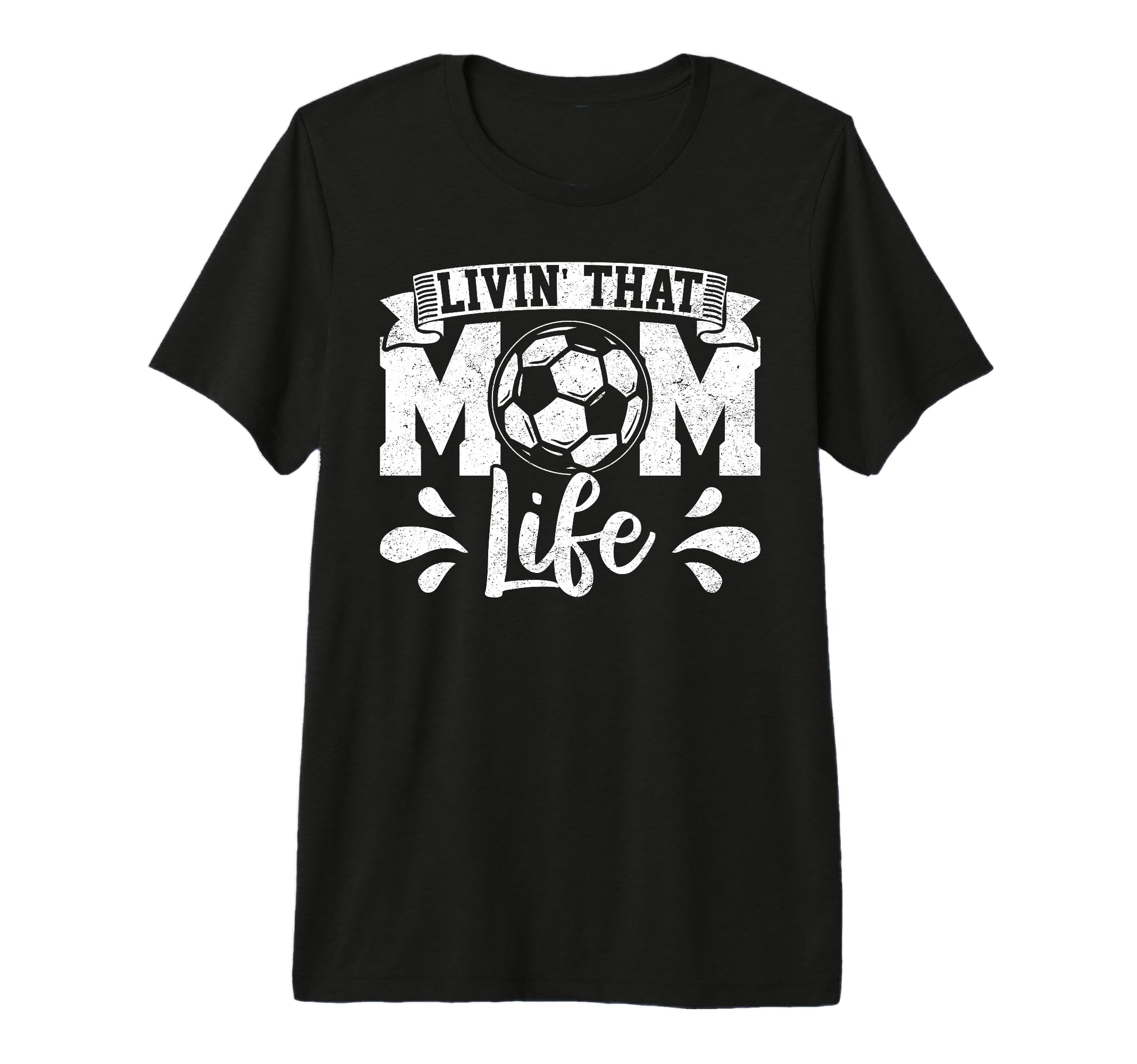 Livin That Soccer Mom Life Tri Blend T-Shirt - Minimalist Print Men Women - T-Shirt, Sweatshirt, Hoodie