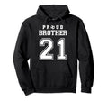 Number 21 Custom Proud Soccer Futbol Hoodie - Aesthetic Graphic for Adults - T-Shirt, Sweatshirt, Hoodie