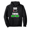 Tired Dad Low Battery Twins Full Hoodie - Aesthetic Graphic Men Women - T-Shirt, Sweatshirt, Hoodie