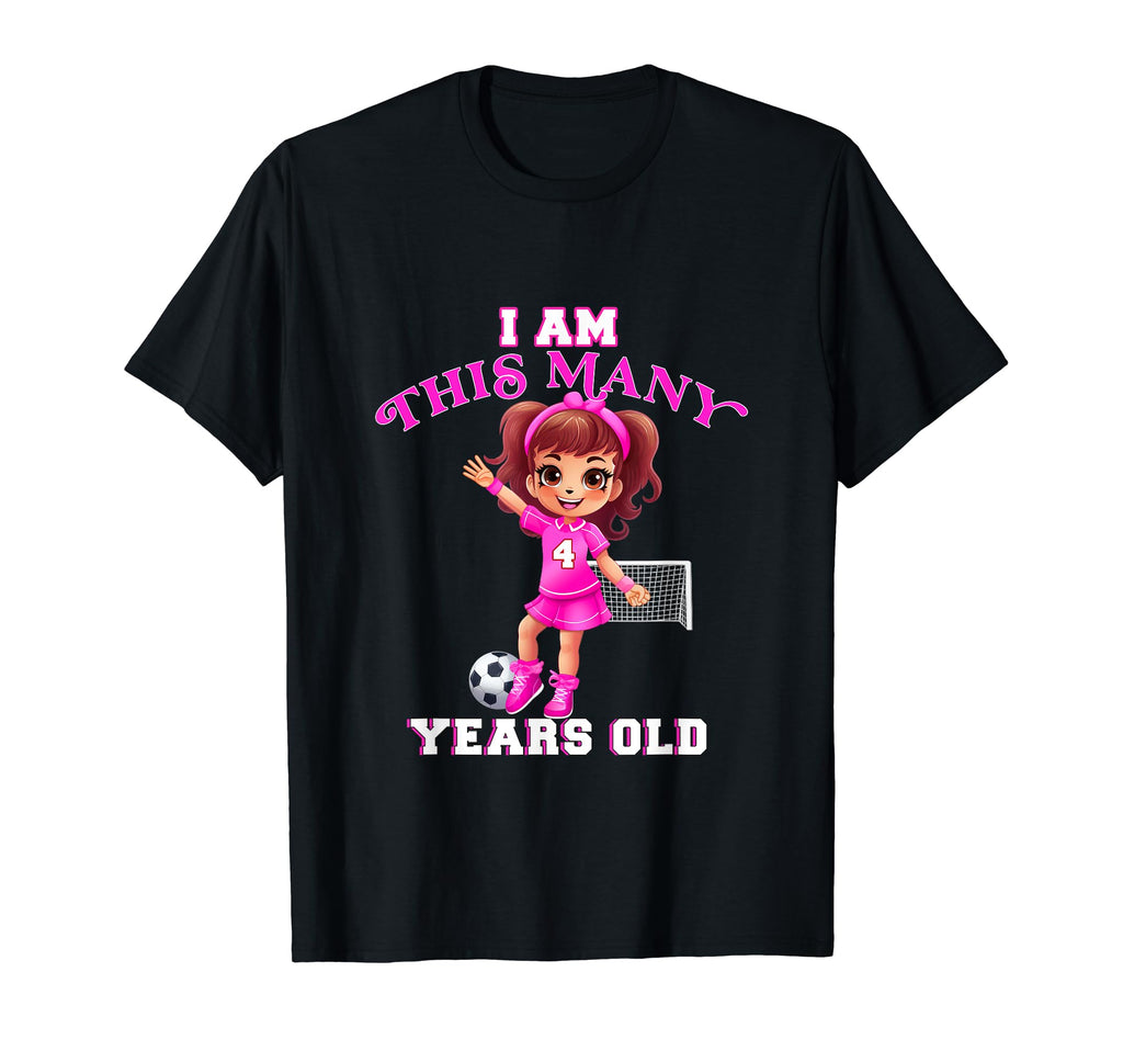 Soccer Player Four Year Old 4Th Birthday T-Shirt - Graphic Print Men Women - T-Shirt, Sweatshirt, Hoodie