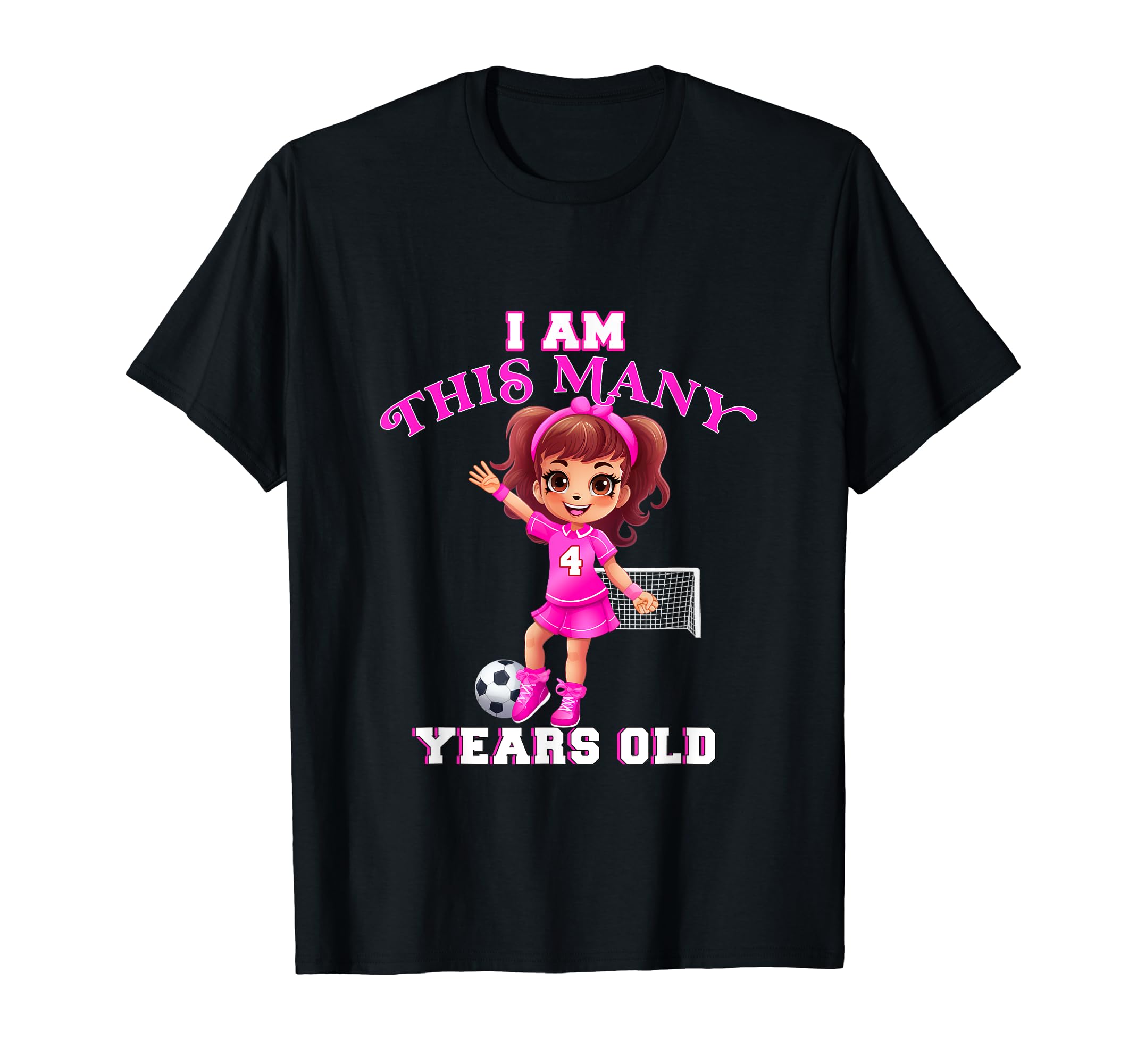 Soccer Player Four Year Old 4Th Birthday T-Shirt - Graphic Print Men Women - T-Shirt, Sweatshirt, Hoodie