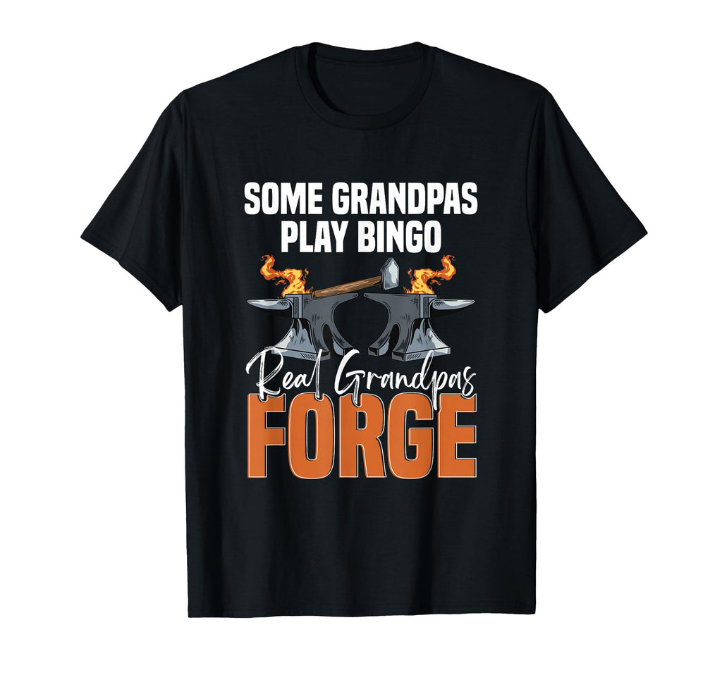 Real Grandpas Forge Blacksmith Grandfather T-Shirt - Graphic Print Unisex - T-Shirt, Sweatshirt, Hoodie
