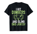 I Hit Dingers And Sling Dad Jokes Golf T-Shirt - Minimalist Print Unisex - T-Shirt, Sweatshirt, Hoodie