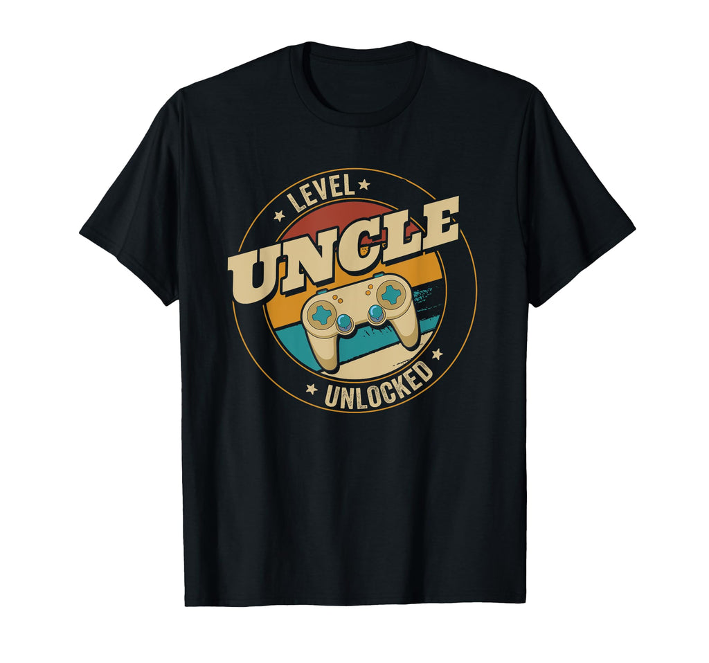Uncle Level Unlocked Dad To Be Gamer T-Shirt - Fun Novelty Design Men Women - T-Shirt, Sweatshirt, Hoodie