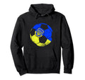 Ukraine Soccer Ball Ukraine Flag Hoodie - Minimalist Print for Adults - T-Shirt, Sweatshirt, Hoodie