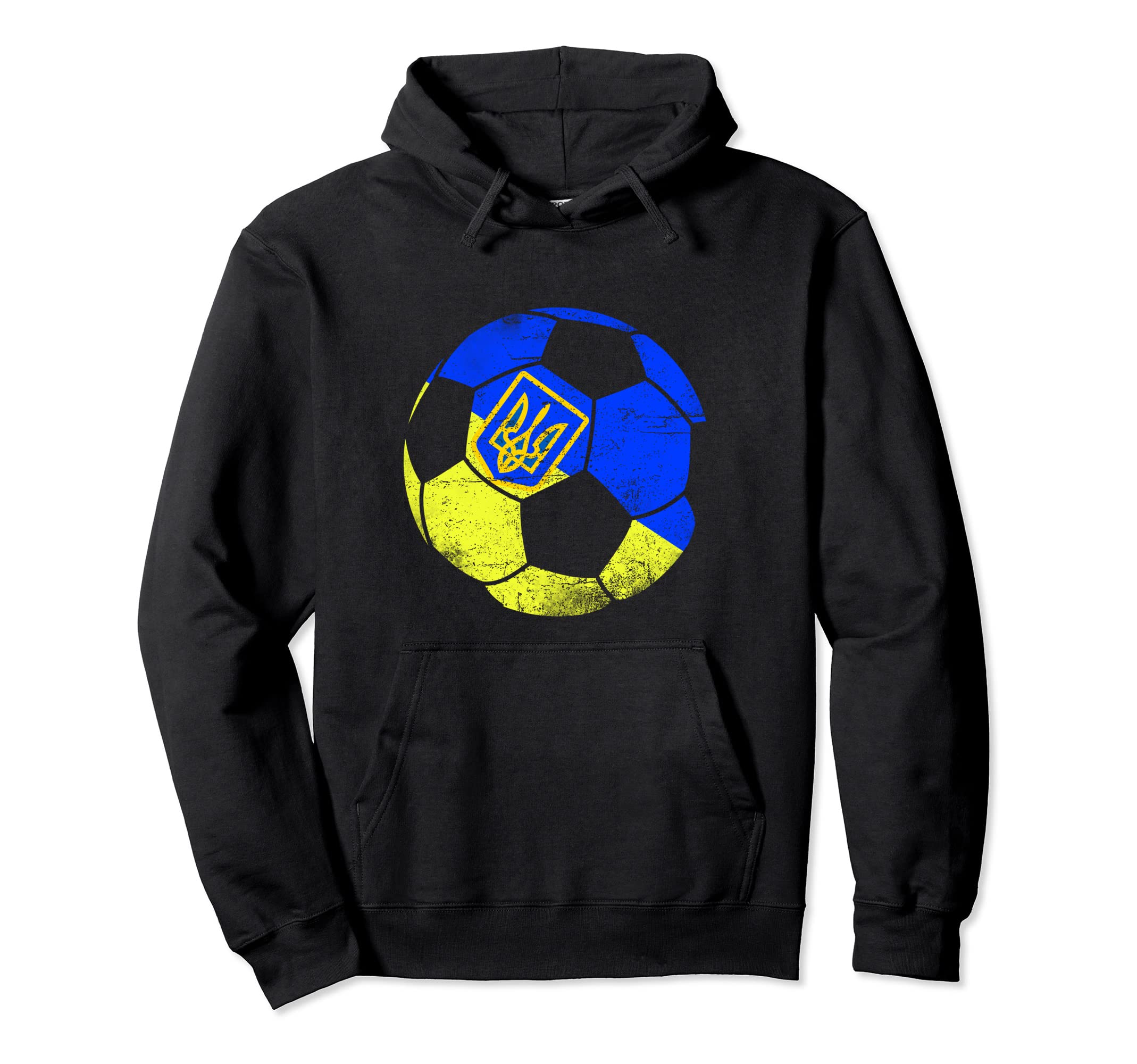 Ukraine Soccer Ball Ukraine Flag Hoodie - Minimalist Print for Adults - T-Shirt, Sweatshirt, Hoodie