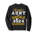 Proud Aunt Class 2024 Graduate Sweatshirt - Novelty Apparel for Adults - T-Shirt, Sweatshirt, Hoodie
