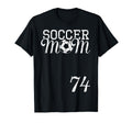 Soccer Mom Jersey Number 74 T-Shirt - Casual Everyday Wear Men Women - T-Shirt, Sweatshirt, Hoodie