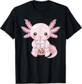 Kawaii Anime Axolotl Boba - Adult & Kids T-Shirts, Sweatshirts & Hoodies apparel design preview 1