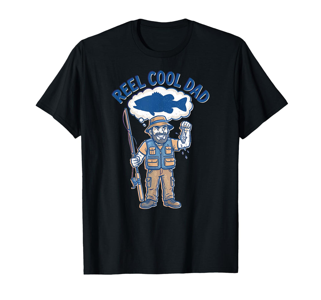 Reel Dad Fishing Father Fisherman T-Shirt - Aesthetic Graphic Men Women - T-Shirt, Sweatshirt, Hoodie
