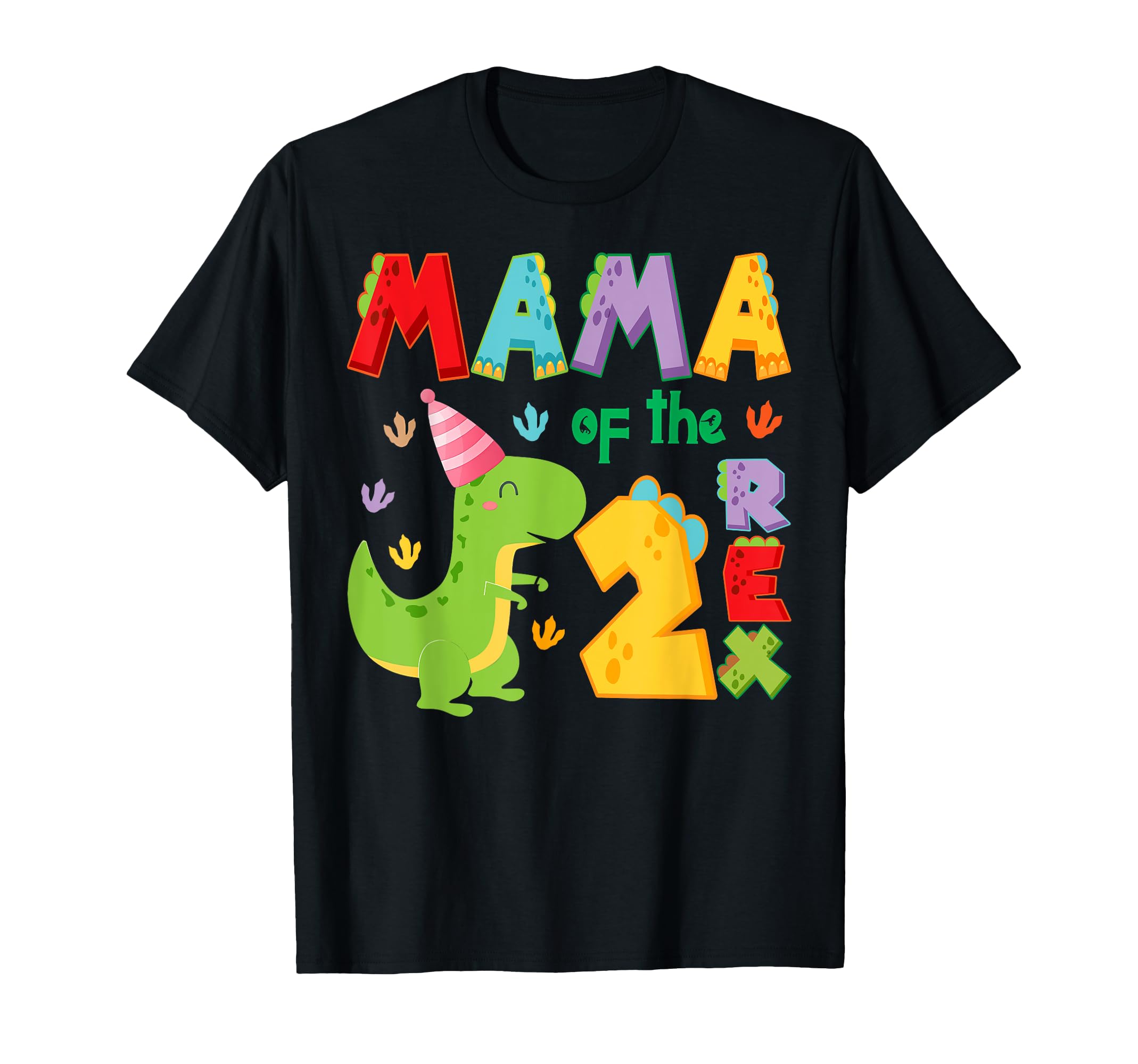 Mama Two Rex 2Nd Birthday Dinosaur T-Shirt - Aesthetic Graphic for Adults - T-Shirt, Sweatshirt, Hoodie