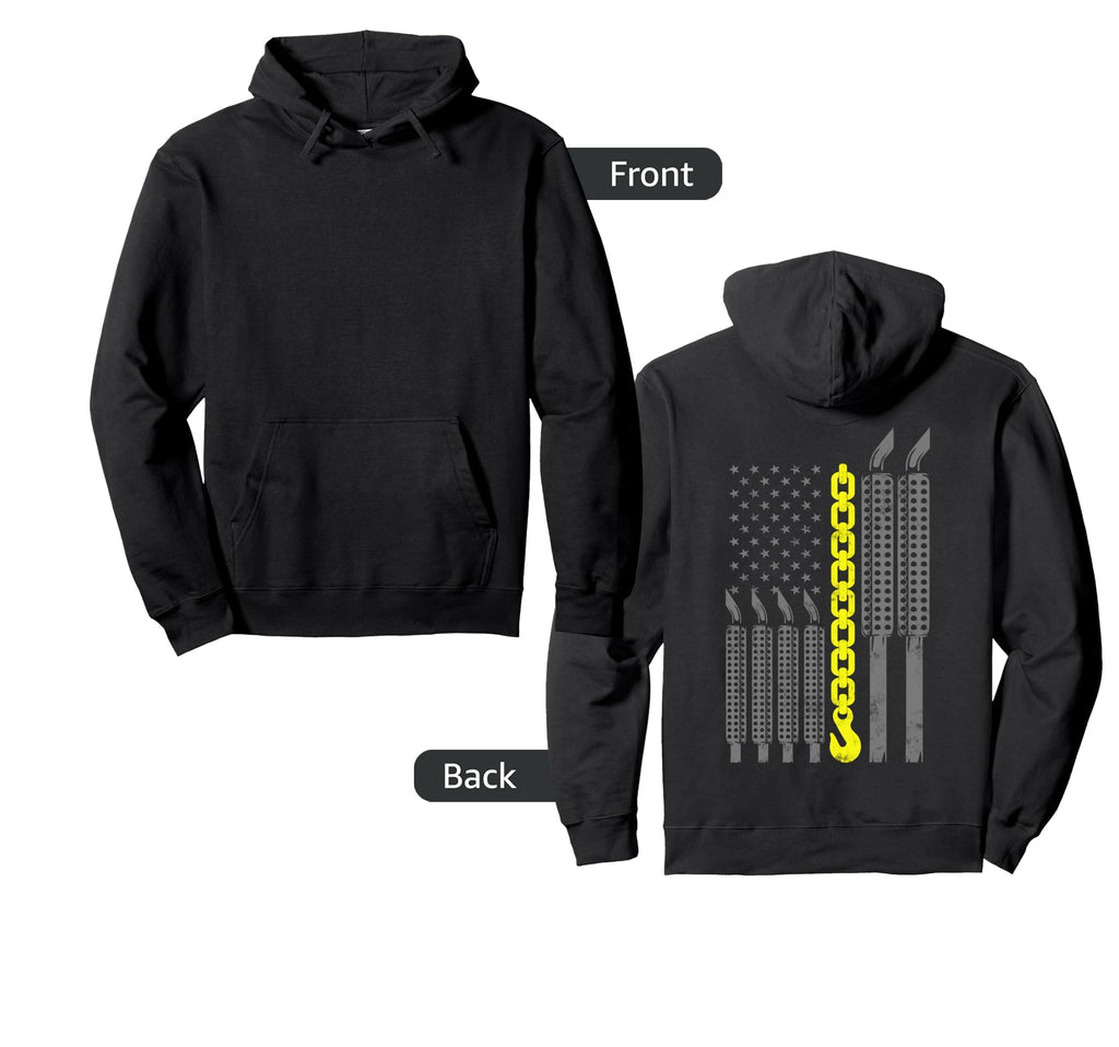 Tow Driver Thin Yellow Line American Hoodie - Streetwear Style for Adults - T-Shirt, Sweatshirt, Hoodie