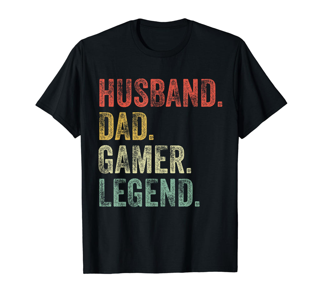Husband Dad Gamer Funny Gaming Video T-Shirt - Minimalist Print Unisex - T-Shirt, Sweatshirt, Hoodie