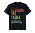 Husband Dad Gamer Funny Gaming Video T-Shirt - Minimalist Print Unisex - T-Shirt, Sweatshirt, Hoodie