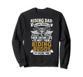 Riding Dad Father Son Biker Matching Sweatshirt - Aesthetic Graphic Unisex - T-Shirt, Sweatshirt, Hoodie