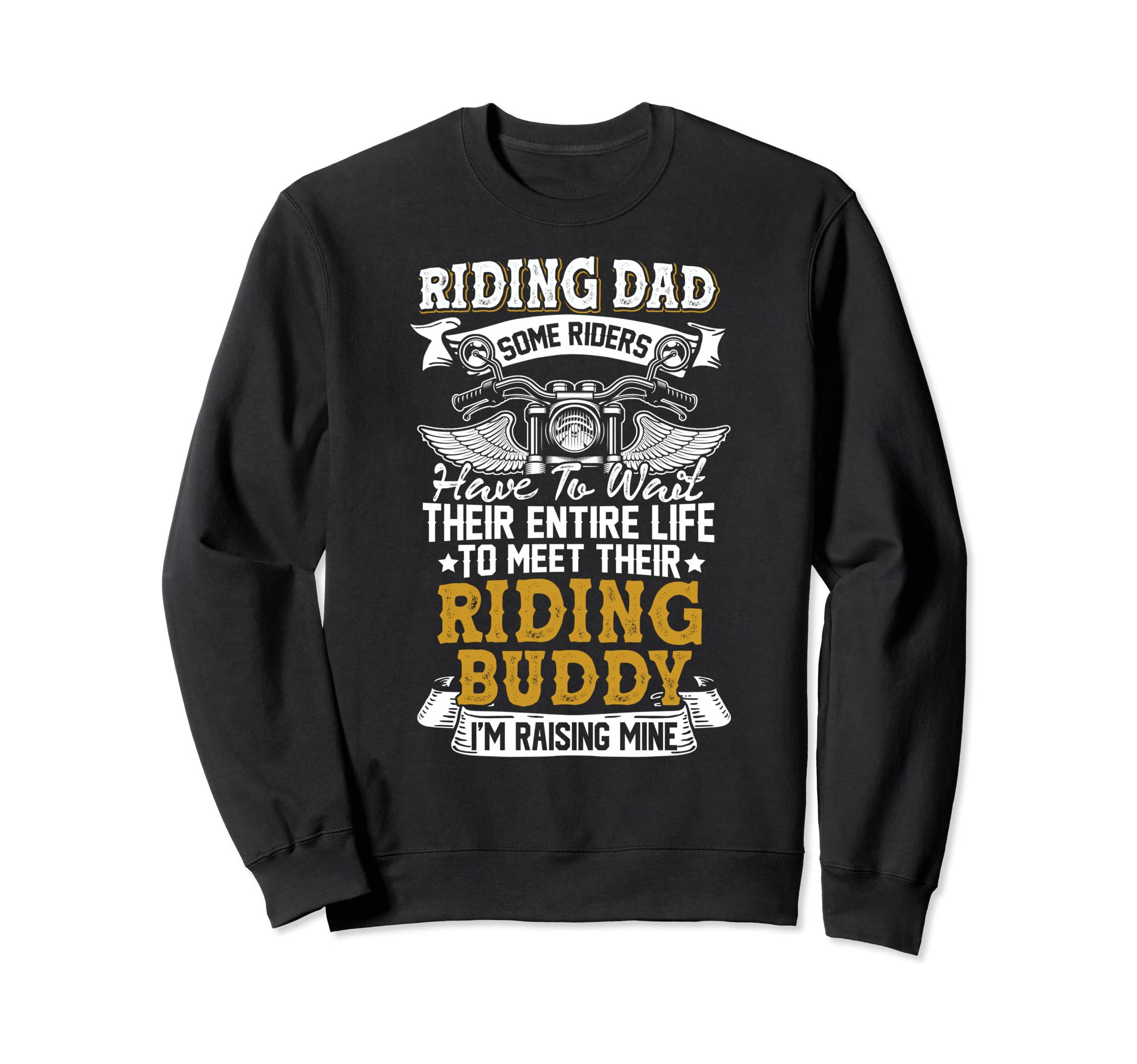 Riding Dad Father Son Biker Matching Sweatshirt - Aesthetic Graphic Unisex - T-Shirt, Sweatshirt, Hoodie