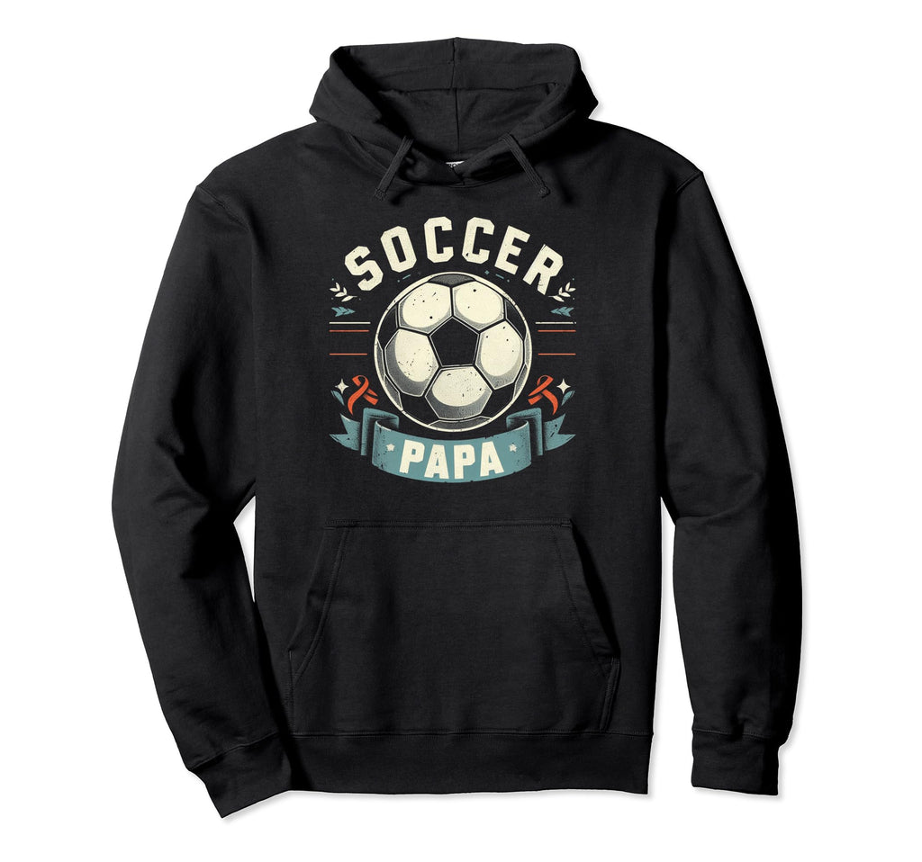Soccer Papa Family Matching Dad Hoodie - Minimalist Print Men Women - T-Shirt, Sweatshirt, Hoodie