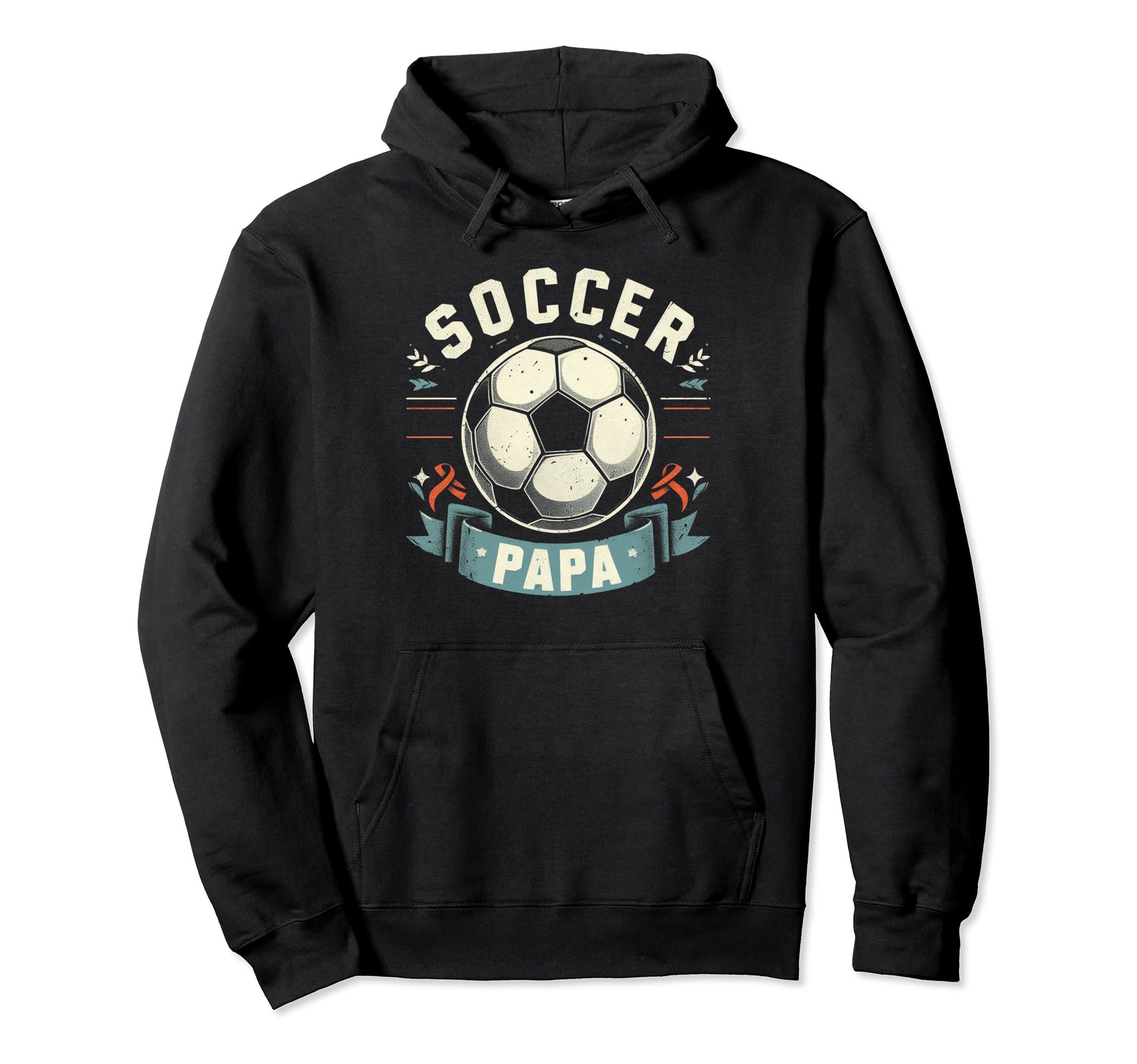 Soccer Papa Family Matching Dad Hoodie - Minimalist Print Men Women - T-Shirt, Sweatshirt, Hoodie