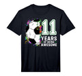 11 Years Being Awesome Soccer Birthday T-Shirt - Unique Graphic for Adults - T-Shirt, Sweatshirt, Hoodie