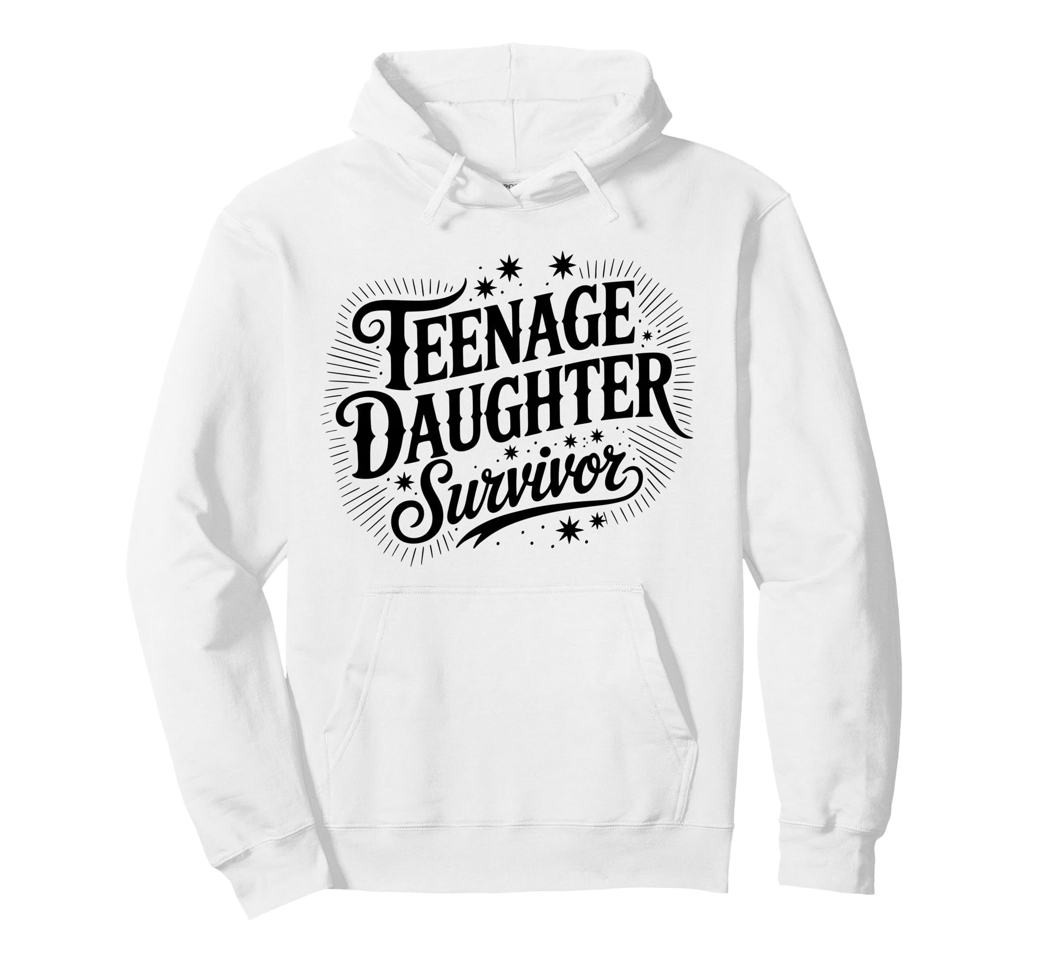 Teenage Daughter Survivor Daddy Daughter Hoodie - Unique Graphic Men Women - T-Shirt, Sweatshirt, Hoodie