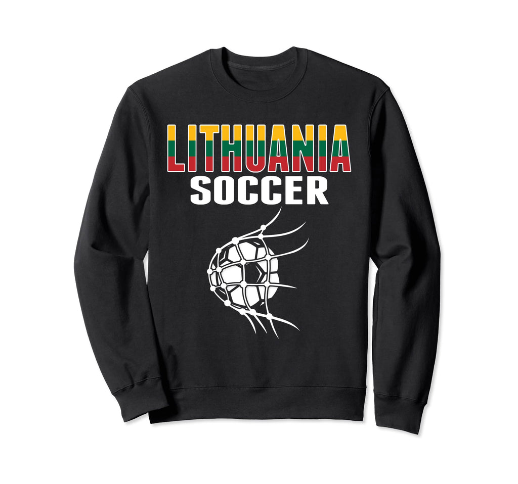 Lithuania Soccer Ball Net Sweatshirt - Fun Novelty Design for Adults - T-Shirt, Sweatshirt, Hoodie