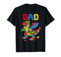 Dinosaur Dad Master Builder Building T-Shirt - Novelty Apparel for Adults - T-Shirt, Sweatshirt, Hoodie