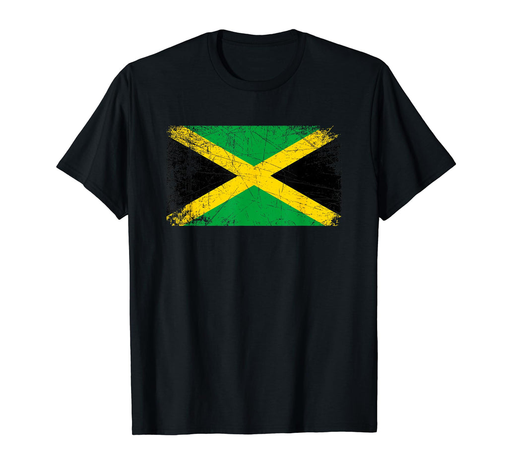 Made Jamaica Jamaican Flag Gift T-Shirt - Custom Art Print Men Women - T-Shirt, Sweatshirt, Hoodie